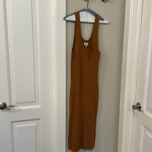 Tan knot dress